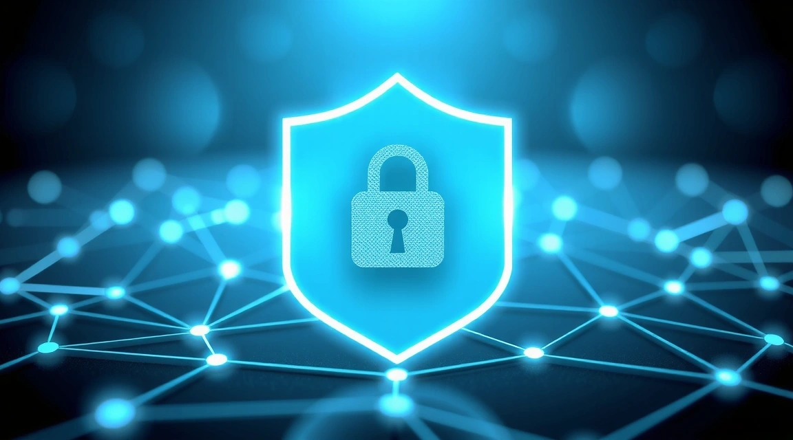 Illustration einer digitalen Privatsphäre und Datensicherheit